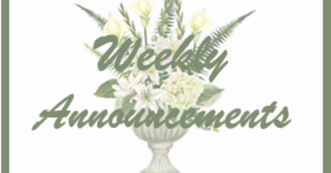 Weekly Announcements