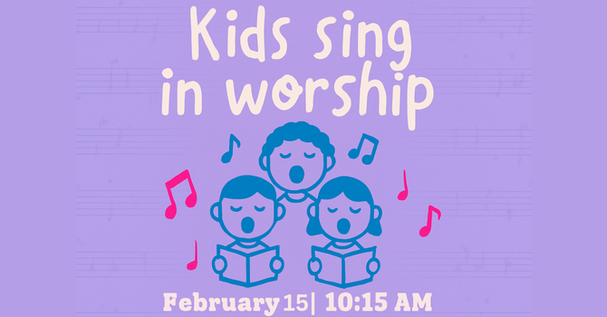 Kids Sing in Worship