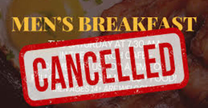 Mens Breakfast - Cancelled February 26th