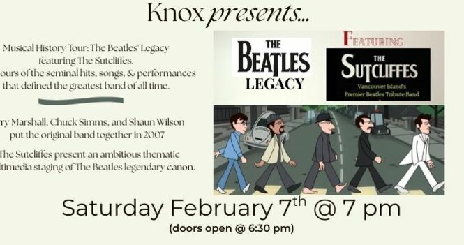The Beatles Tribute - The Sutcliffes (S,Rm 6)