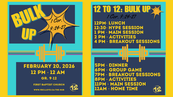 12 to 12 Event at FBC