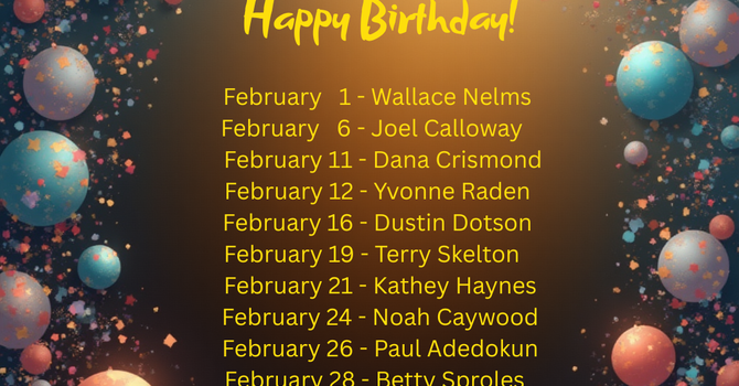 February Birthdays