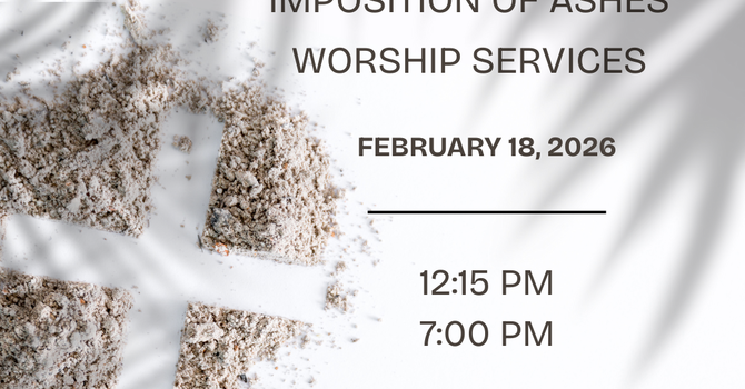 Imposition of Ashes Worship Services