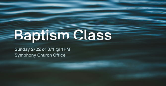 Baptism Class