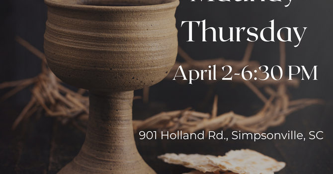 MAUNDY THURSDAY SERVICE