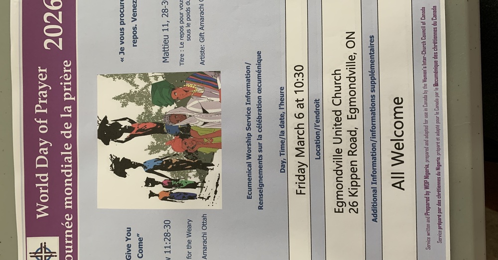 The World Day of Prayer     