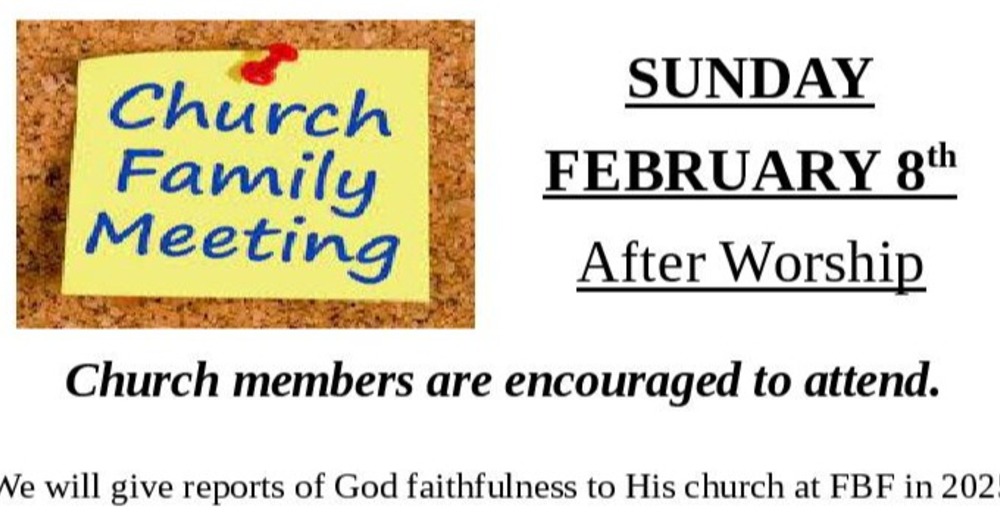 Church Family Meeting