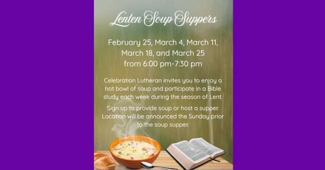 Lenten Soup Suppers
