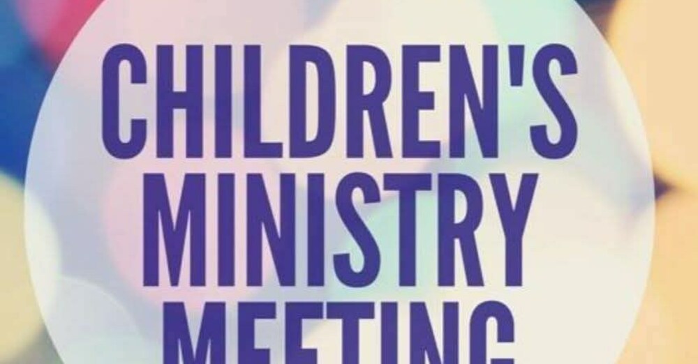 Children's Ministry Lunch Meeting
