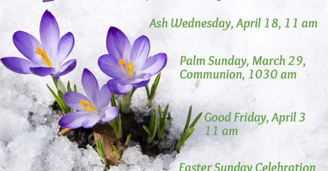 Lenten and Easter Services