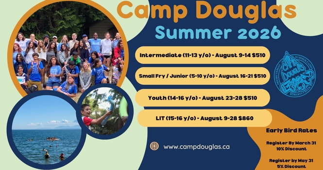 Registration for Camp Douglas Summer 2026 is now open!