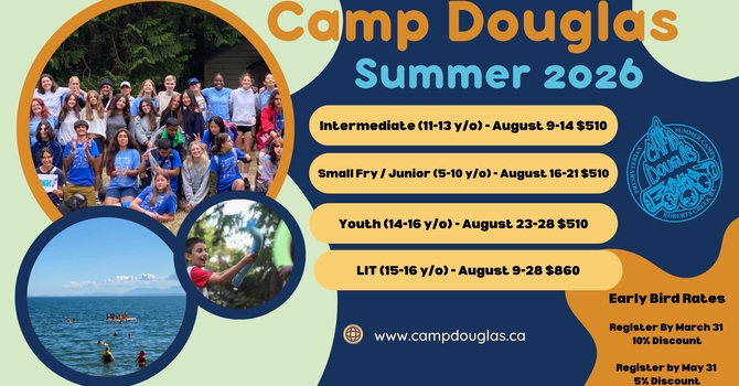 Registration for Camp Douglas Summer 2026 is now open!