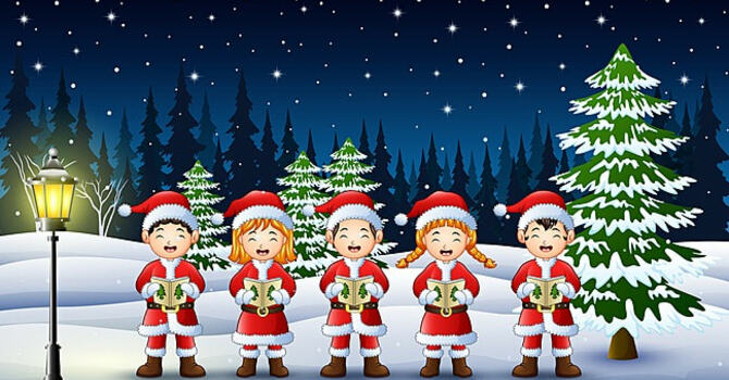 Caroling by Family Group