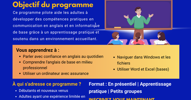 Programme communautaire gratuit – Anglais & info