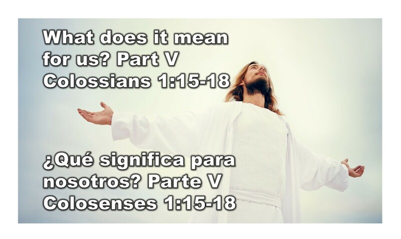 “What does it mean for us? Part V”  