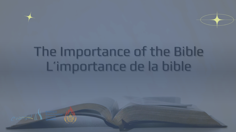 The Importance of the Bible - Gary Connors.