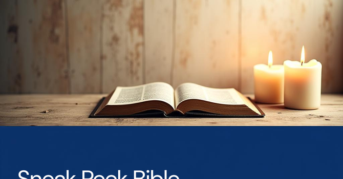 Sneak Peek Bible Study