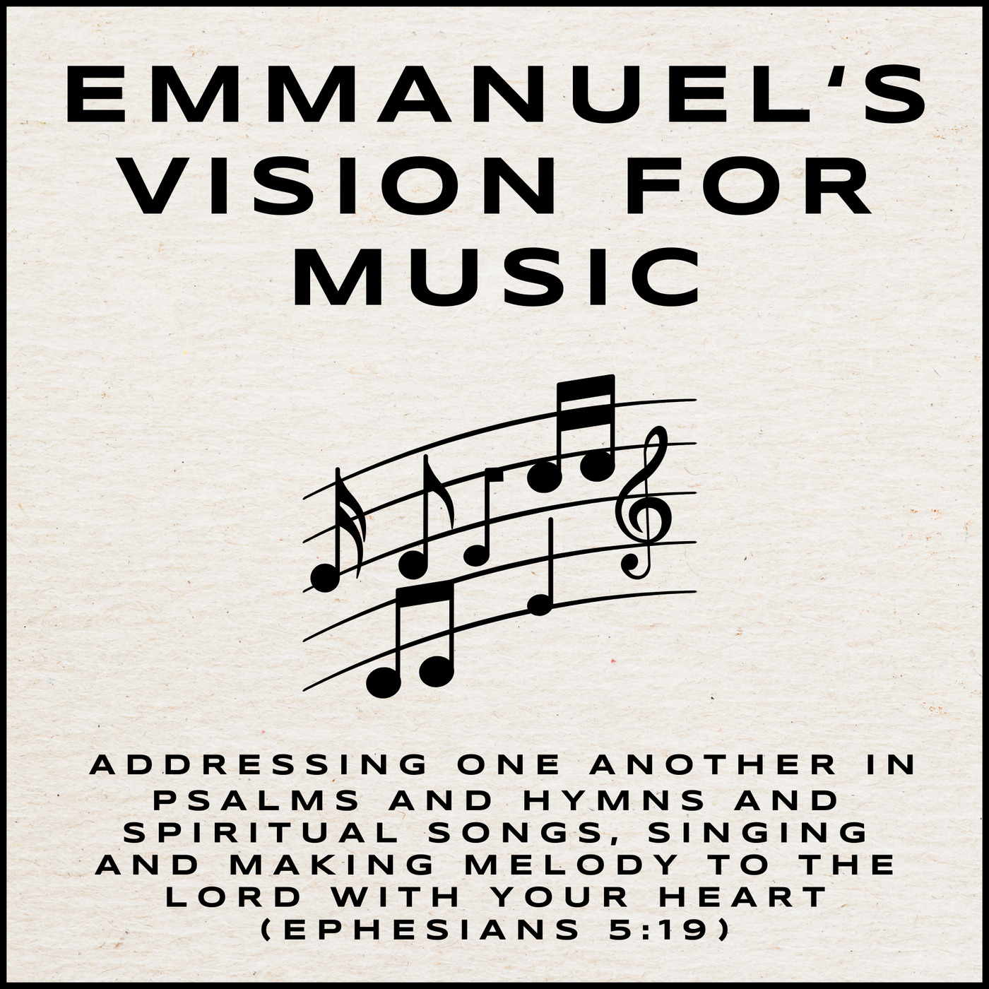 Emmanuel's Vision for Music episode artwork
