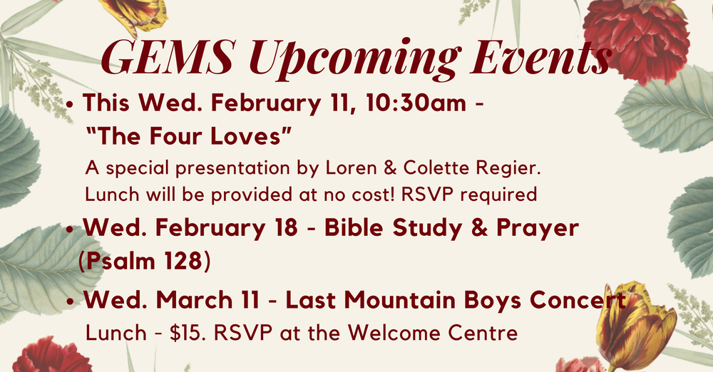 GEMS Upcoming Events