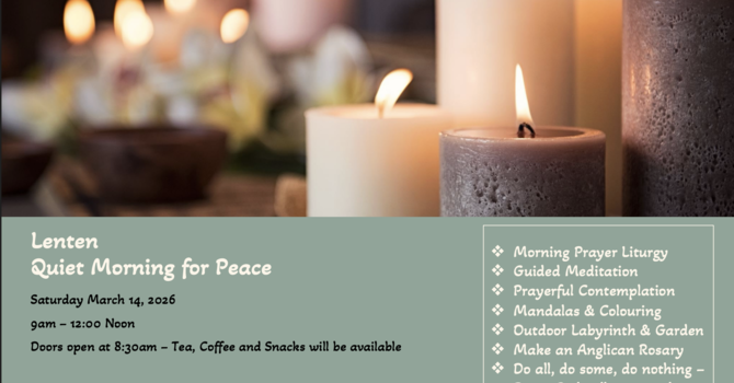 Lenten Quiet Morning for Peace