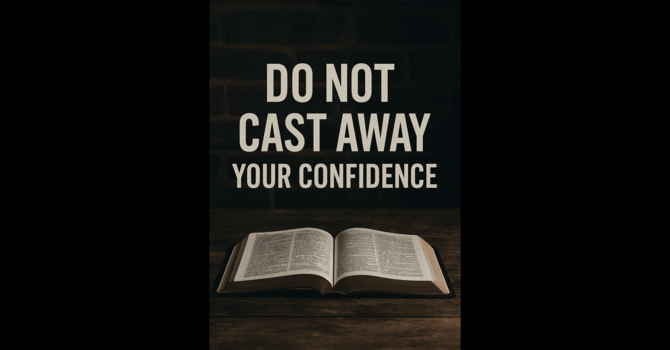Do Not Cast Away Your Confidence image