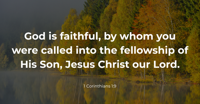 1 Corinthians 1:9 image