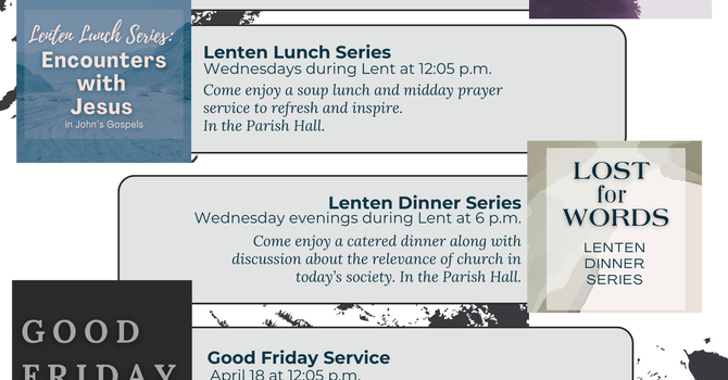 Lent Event Schedule