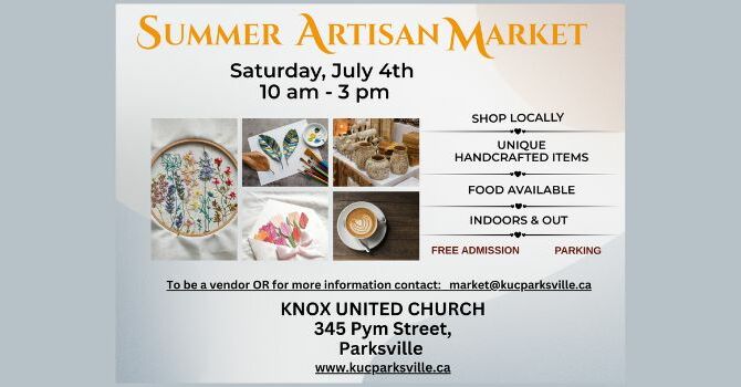 Summer Artisan Market (S,L,Rm 6)