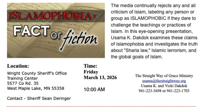 Usama speaking in West Maple Lake, MN 55358