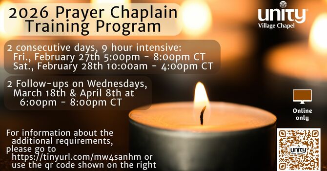 The 2026 Prayer Chaplain Training Program Begins on February 27th! REGISTER TODAY!!