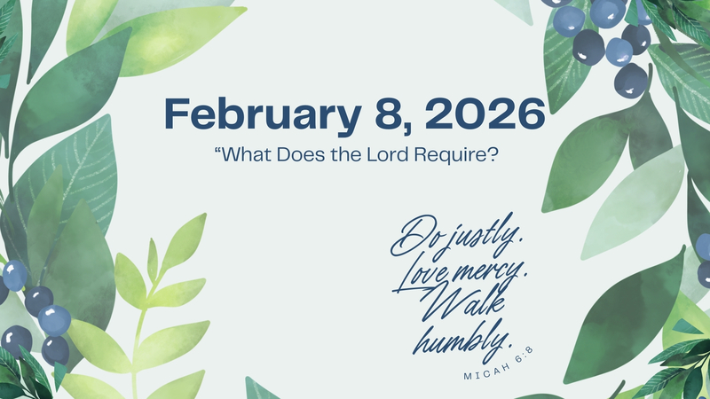 What Does The Lord Require?