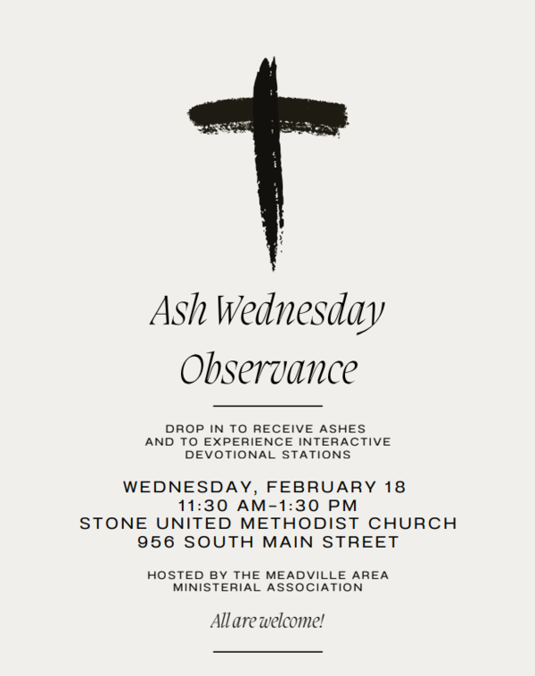Ash Wednesday Observance