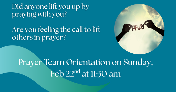 Prayer Team Orientation