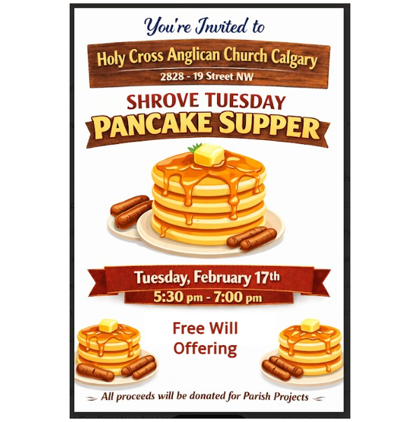 Shrove Tuesday Pancake Supper