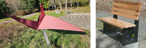 History of the Red Crane and Nature Bench