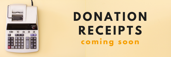 Donation Receipts out at the End of the Month