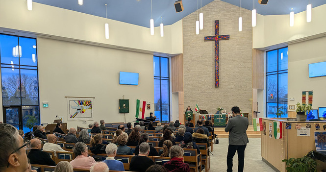 Persian community memorial service at All Saints' Anglican Church, Waterloo