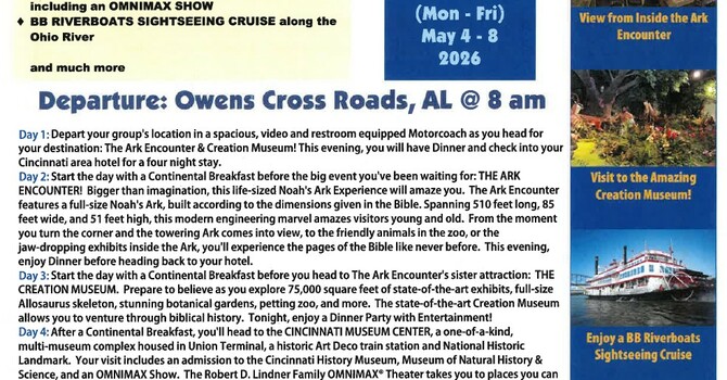 The Ark Encounter and Creation Museum Trip