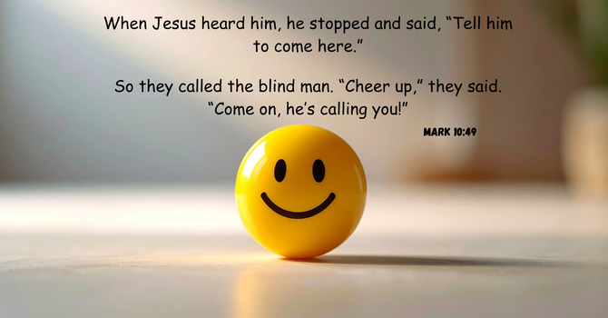 When Jesus Calls You Forward (Blind Bartemaeus) Mark 10:46-52 image