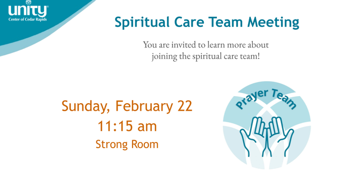 Spiritual Care Team Meeting