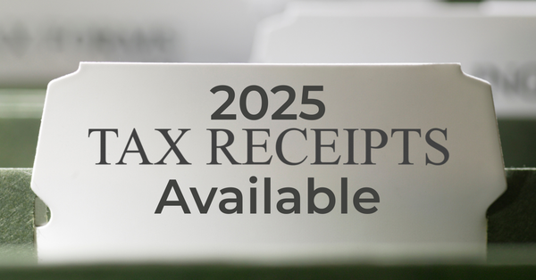 2025 Tax Receipts Available