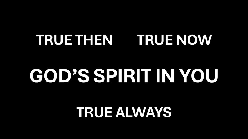 THE HOLY SPIRIT LIVES IN YOU