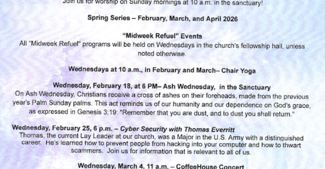 Spring 2026 Lenten Activities image