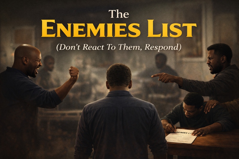 The Enemies List (Don’t React To Them, Respond)