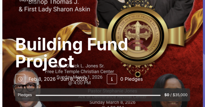 BUILDING FUND PLEDGE