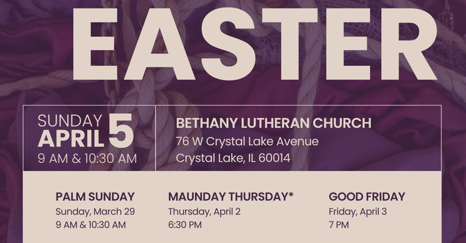 Lenten Season Schedule