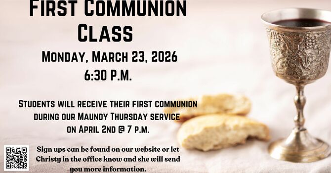 First Communion Class