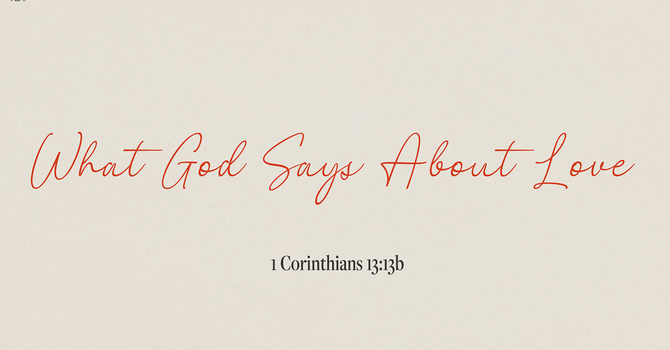 What God Says About Love