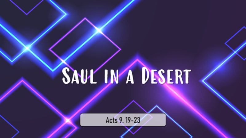 Saul in a Desert