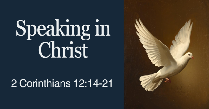 Speaking in Christ